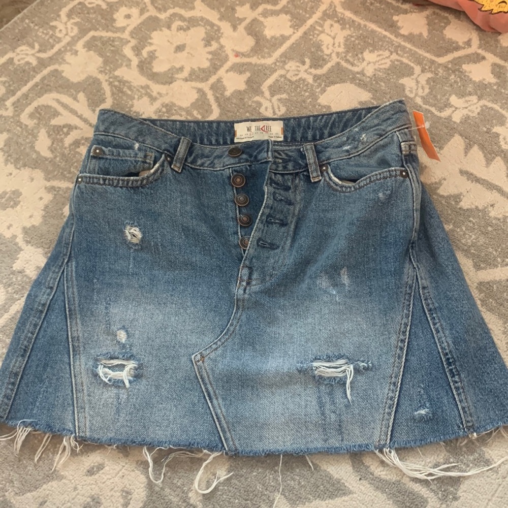 Free People Denim Skirt